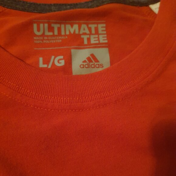 adidas Men's Go-to-Performance Burnt Orange Short Sleeve Tee - Picture 2 of 5